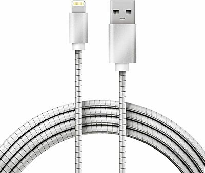 REXANT 18-7057 Кабель USB-A – Lightning, 2A, 1м, в матовой стальной оплетке REXANT