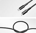 REXANT 18-7069 Кабель Type-C – Lightning, 3А, 1м, в черной нейлоновой оплетке, со световой индикацией REXANT