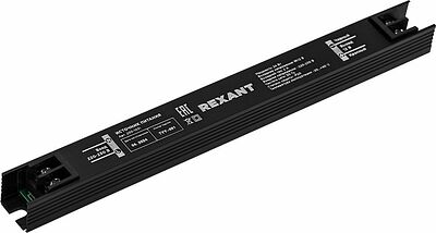 REXANT 200-1031 Источник питания (драйвер) 12В, 24 Вт с разъёмами под винт, ультратонкий IP20 REXANT