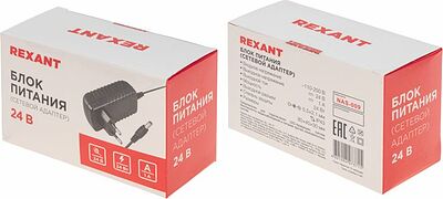 REXANT 201-024-3 Блок питания (сетевой адаптер) AC 110-250В/DC 24В, 1А, 24Вт с DC разъемом подключения 5,5x2,1 (IP43)
