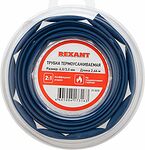 REXANT 29-0035 Трубка термоусаживаемая ТУТ нг 6,0/3,0мм, синяя, ролик 2,44м REXANT