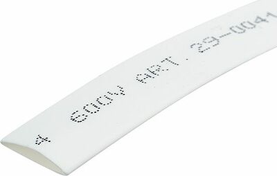 REXANT 29-0041 Трубка термоусаживаемая ТУТ нг 8,0/4,0мм, белая, ролик 2,44м REXANT