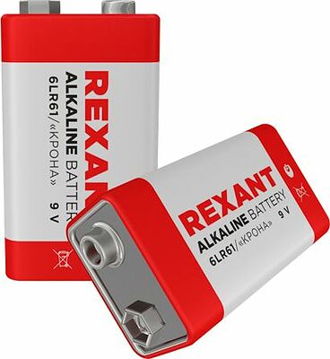 REXANT Алкалиновая батарейка 6LR61 (Крона) 