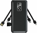 REXANT 30-2038 Портативное зарядное устройство Power Bank (аккумуляторная батарея) 10000 mAh, черное REXANT