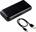 REXANT 30-2052 Портативное зарядное устройство Power Bank (аккумуляторная батарея) 20000 mAh с Quick Charge и Power Delivery, черное REXANT