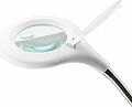 REXANT 31-0244 Лупа настольная 3D+12D с подсветкой 40 LED, прищепка, ø100мм, белая REXANT