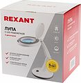 REXANT 31-0245 Лупа настольная 3D с подсветкой 30 SMD LED, ø100мм, белая REXANT