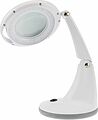 REXANT 31-0245 Лупа настольная 3D с подсветкой 30 SMD LED, ø100мм, белая REXANT