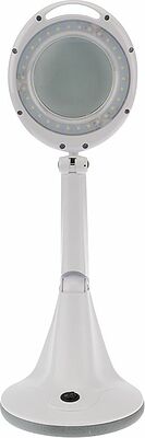 REXANT 31-0245 Лупа настольная 3D с подсветкой 30 SMD LED, ø100мм, белая REXANT