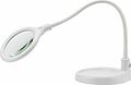 REXANT 31-0247 Лупа настольная 3D с подсветкой 30 SMD LED, подставка+прищепка, ø95мм, белая REXANT