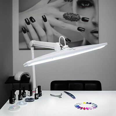 REXANT 31-0401 Лампа настольная бестеневая, струбцина, ECO light, 84 SMD LED, сенсорный диммер, белая REXANT