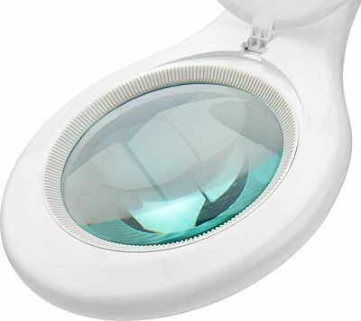 REXANT 31-0403 Лупа на струбцине круглая 5D с подсветкой 56 SMD LED, ø127мм, белая REXANT