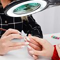 REXANT 31-0406 Лупа на струбцине круглая 5D с подсветкой 56 SMD LED, ø127мм, черная REXANT