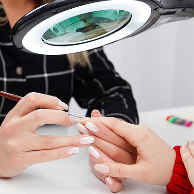 REXANT 31-0406 Лупа на струбцине круглая 5D с подсветкой 56 SMD LED, ø127мм, черная REXANT