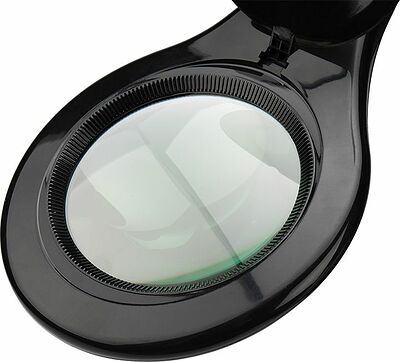 REXANT 31-0406 Лупа на струбцине круглая 5D с подсветкой 56 SMD LED, ø127мм, черная REXANT