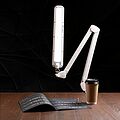 REXANT 31-0408 Лампа настольная бестеневая, струбцина, ECO light, 90 SMD LED, сенсорный диммер, белая REXANT