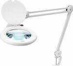REXANT 31-0503 Лупа на струбцине круглая 5D с подсветкой 84 SMD LED, ø178мм, белая REXANT