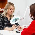 REXANT 31-0532 Лупа на струбцине круглая 5D с подсветкой 72 SMD, сенсорный регулятор яркости, ø152мм, белая REXANT