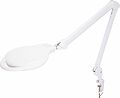 REXANT 31-0535 Лупа на струбцине круглая 5D с подсветкой 96 SMD LED, теплый и холодный свет, ø127мм, белая REXANT