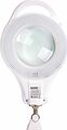 REXANT 31-0535 Лупа на струбцине круглая 5D с подсветкой 96 SMD LED, теплый и холодный свет, ø127мм, белая REXANT