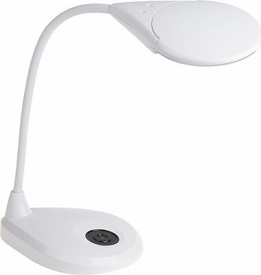 REXANT 31-0560 Лупа настольная 3D с подсветкой 3LED, сенсорная регулировка яркости, EXPERT, ø125мм, белая REXANT