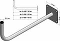 REXANT 34-0480 Кронштейн эфирный Г-образный, 30см REXANT 