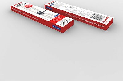 REXANT 34-0705 Антенна комнатная «Активная» для цифрового телевидения DVB-T2, Ag-705 REXANT