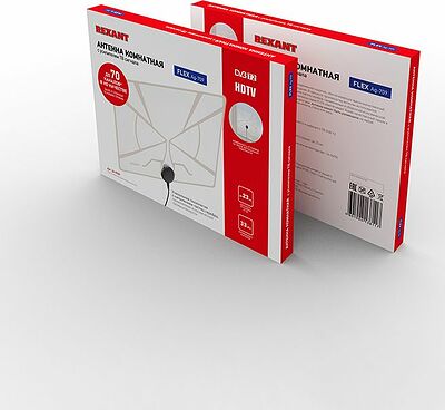 REXANT 34-0709 Антенна комнатная «Активная» для цифрового телевидения DVB-T2, Ag-709 REXANT
