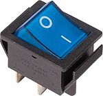 REXANT 36-2331-1 Выключатель клавишный 250В 16А (4с) ON-OFF синий с подсветкой (1 шт/уп) REXANT