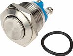 REXANT 36-3231 Кнопка антивандальная Ø16 Б/Фикс (2с винт) OFF-(ON) выпуклая (A16-A3) REXAN