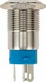 REXANT 36-3243 Кнопка антивандальная Ø16 250В Б/Фикс (5с) OFF-(ON) / ON-(OFF) плоская подсв/красная POWER (A-16-F5) REXANT