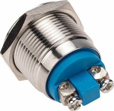 REXANT 36-3411 Кнопка антивандальная Ø19 Б/Фикс (2с винт) OFF-(ON) плоская (PBS-28В-2) REXANT