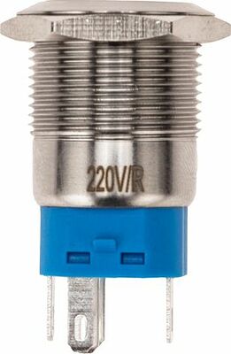 REXANT 36-3440 Кнопка антивандальная Ø19 250В Фикс (5с) ON-OFF/OFF-ON подсв/красная REXANT
