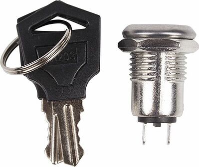 REXANT 36-4470 Выключатель ключ Ø12 250V 0.5А (2с) ON-OFF (K12-01) REXANT
