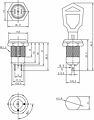 REXANT 36-4470 Выключатель ключ Ø12 250V 0.5А (2с) ON-OFF (K12-01) REXANT