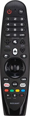 REXANT 38-0004 Пульт универсальный для телевизора LG с функцией SMART TV (ST-04) REXANT
