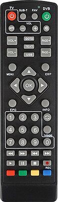REXANT 38-0014 Пульт универсальный для приставки DVB-T2 с функцией управления телевизором REXANT