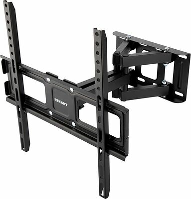 REXANT 38-0334 Кронштейн для телевизора 32 quot;-65 quot;, наклонно-поворотный, двойное колено REXANT
