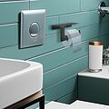 REXANT 38-0635 Держатель для туалетной бумаги с полкой хранения, черный REXANT