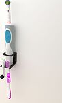 REXANT 38-0715 Держатель для хранения электрических зубных щеток и насадок, монтаж без сверления, черный REXANT