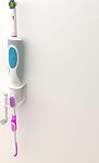 REXANT 38-0716 Держатель для хранения электрических зубных щеток и насадок, монтаж без сверления, белый REXANT