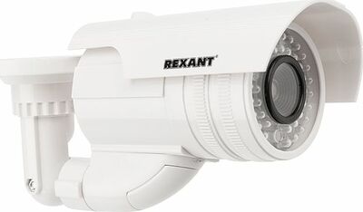 REXANT 45-0240 Муляж камеры уличный, цилиндрический, белый REXANT