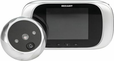 REXANT 45-1112 Видеоглазок дверной REXANT (DV-112) с цветным LCD-дисплеем 2.8 quot; с функцией записи фото и звонком