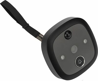 REXANT 45-1115 Видеоглазок дверной REXANT (DV-115) с цветным LCD-дисплеем 4.3 quot; с функцией записи фото/видео по движению, встроенный звонок, ночной режим работы