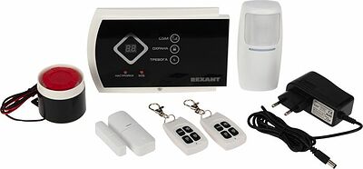 REXANT 46-0111 Комплект беспроводной GSM-сигнализации GS-115 с дополнительными датчиками REXANT 