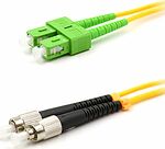REXANT 50-2857-1 Патч-корд оптический переходной (SM), 9/125 (OS2), SC/APC-FC/UPC, (Duplex), PVC, 5м REXANT