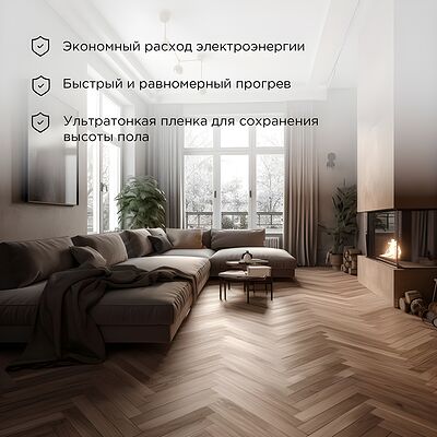 REXANT 51-0517-4 Пленочный теплый пол Ultra RXM 220 14м², 0,5х28м, 3080Вт REXANT