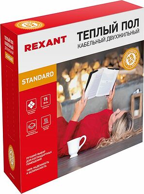 REXANT 51-0522-3 Теплый пол, кабельная секция Standard RND-160-2400 2400Вт, 160м, 15,0-20,0м² двухжильный REXANT