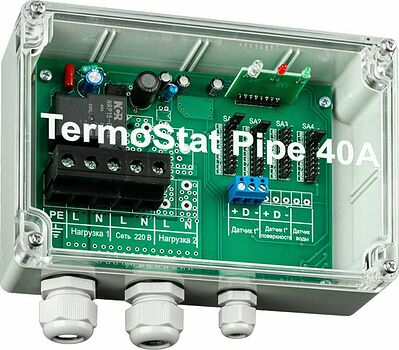 REXANT 51-0841 Терморегулятор TermoStat Pipe 40A IP65 REXANT