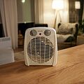 REXANT 60-0033 Тепловентилятор электрический настольный 2кВт со спиральным нагревательным элементом, белый REXANT